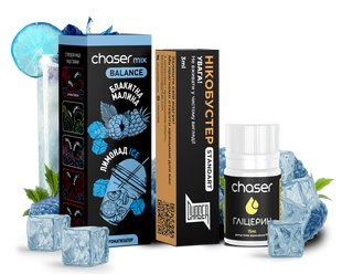 Набор Chaser Mix ICE Голубая Малина Лимонад30мл 50мг